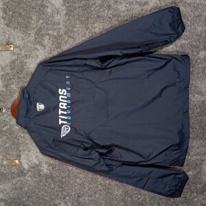 Reebok Equipment NFL Windbreaker Tennessee Titans Football Team Mens S